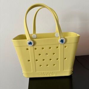 Simply Southern Waterproof Tote Bogg Inspired Yellow Bag